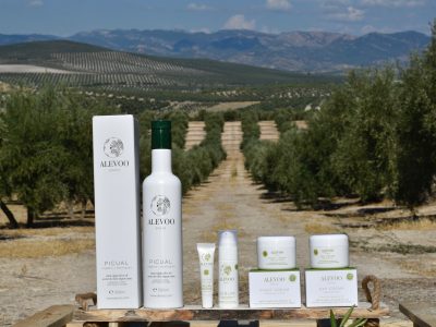 cosméticos ecológicos de aceite de oliva